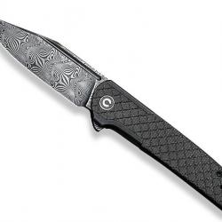 COUTEAU CIVIVI CACHET MICARTA VERT FONCE/ INOX DAMAS