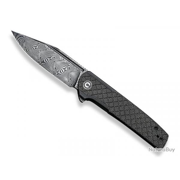COUTEAU CIVIVI CACHET MICARTA VERT FONCE/ INOX DAMAS