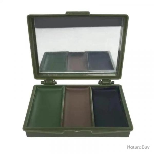 Peinture camouflage visage 3 couleurs
