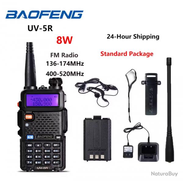 ENCHERE Baofeng UV-5R Radio UV5R 8W talkie-walkie