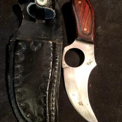 PETIT COUTEAU AVEC SON ETUI EN CUIR