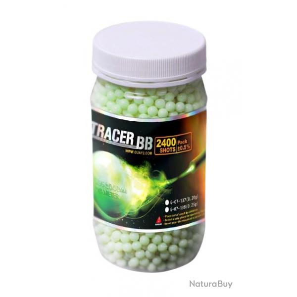 BILLES 0.20G TRACANTES VERTES EN BOUTEILLE DE 2700 "G&G ARMAMENT"