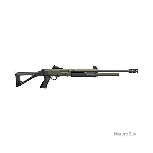 Fusil  pompe FABARM STF12 Pistol Grip Mil Spec Green 61cm Cal 12/76