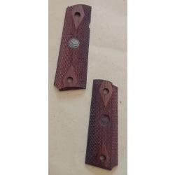 plaquettes EXOTIC WOOD GRIPS - WILSON COMBAT COCOBOLO GRIPS  pour colt 1911 colt 45 (2121)