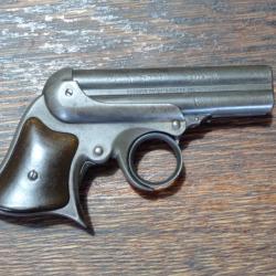 Pistolet Remington Elliot - Derringer brevet 1860 - 4 canons en cal .32 RF - BE