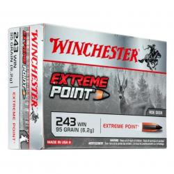CARTOUCHE Winchester .243 Win. Extreme Point 95 gr boite de 20