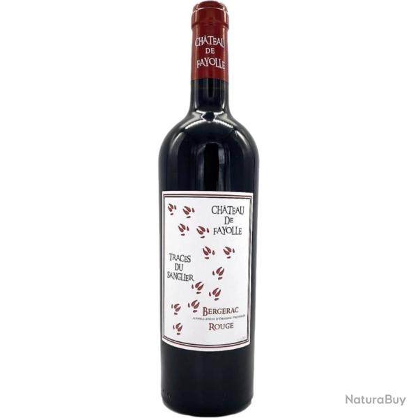 Chteau Fayolle "Les traces du sanglier" AOC Bergerac, 2021, la bouteille