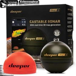 Sondeur GPS Deeper CHIRP+ 3D