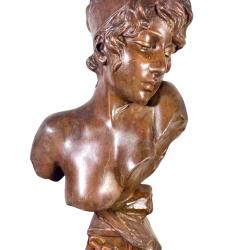 Sapho bronze par emmanuel Villanis