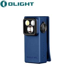 Olight Oclip Ultra Bleu Marine - 530 Lumens - Mini lampe à clip faisceau large, concentré et UV