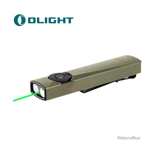 Lampe Torche Olight Arkfeld Ultra Vert Olive - 1400 Lumens laser vert et lumire UV