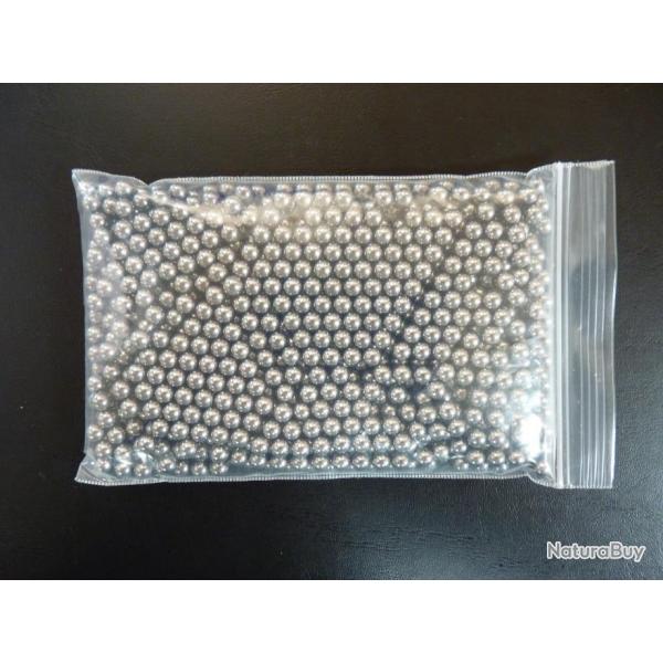 Lot de 1.000 billes acier de 6mm - Airsoft - Lance-Pierres
