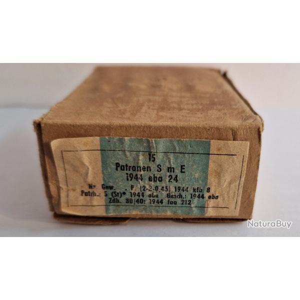 Boite de 15 cartouches Patronen S.m.E date 44