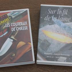 Cassette sur le fil de la lame et Cassette sur les couteaux de chasse