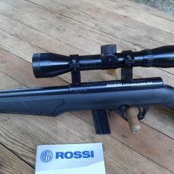1E ROSSI  22lr  8122  BOLT ACTION+ lunette + silencieux + 2em chargeur