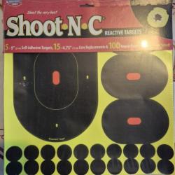 PAS CHER ! 20 cibles adhésives réactives Birchwood Casey Shoot-N-C silhouette packs + 16 Offertes !