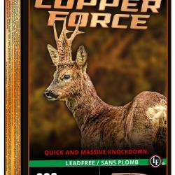 BOITE DE 20 CARTOUCHES WINCHESTER CAL.308WIN COPPER FORCE LEAD 125GR - OGIVE SANS PLOMB