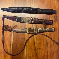 Lot de 3 couteaux artisanal africains