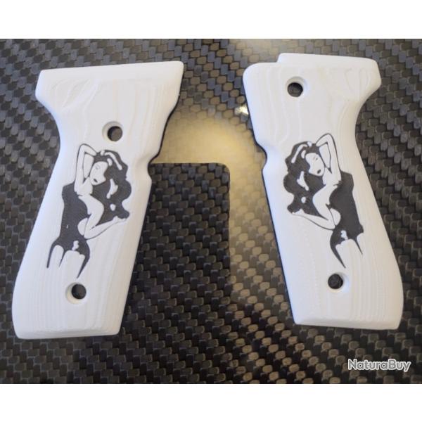 Plaquette poigne  berreta 92 fs dition pin-up