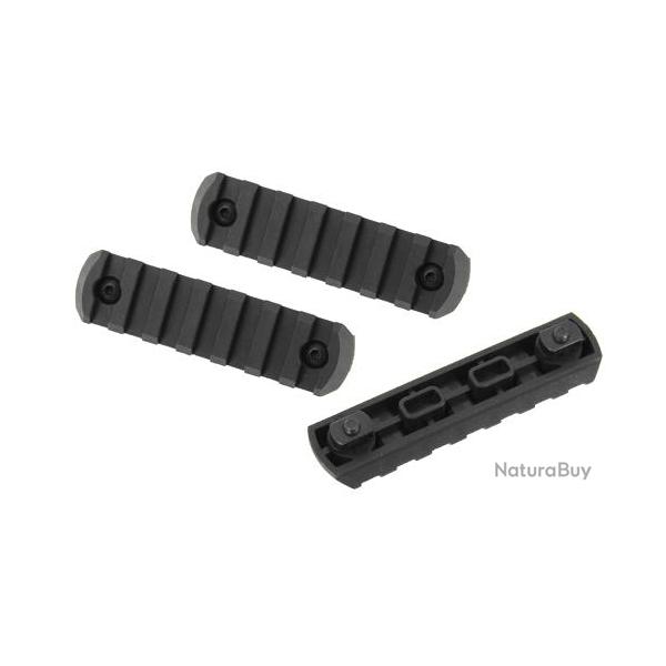 Kit 3 rails Picatinny (7 slots) pour M-Lock Noir VFC