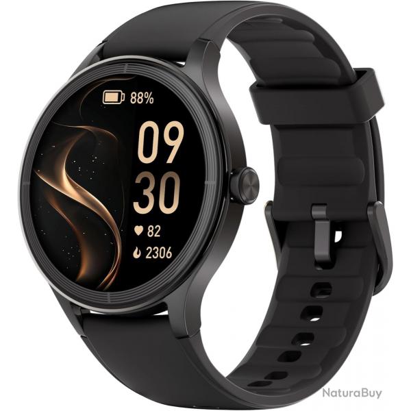 Montre Connecte Femme, Smartwatch Compatible Android iOS avec Podometre, 100 Sports, Appel et cardi