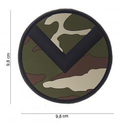 Patch 3D PVC Spartan Shield (101 Inc) Woodland