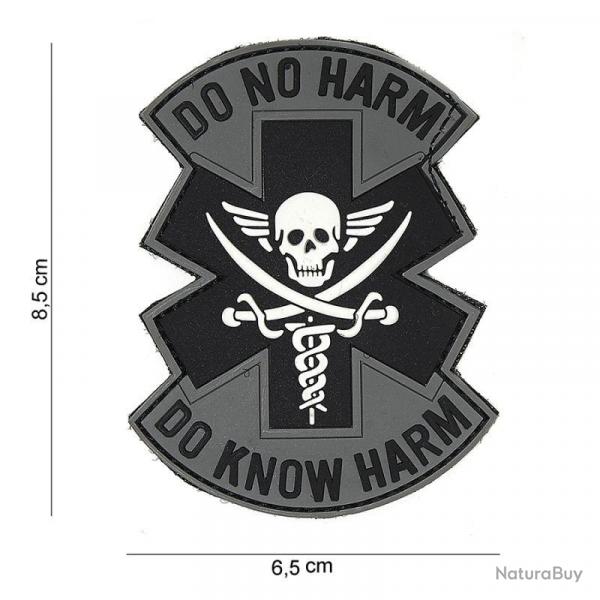 Patch 3D PVC "Do No Harm" (101 Inc) Chaos Grey