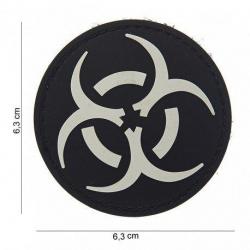 Patch 3D PVC Bio Hazard (101 Inc) Blanc