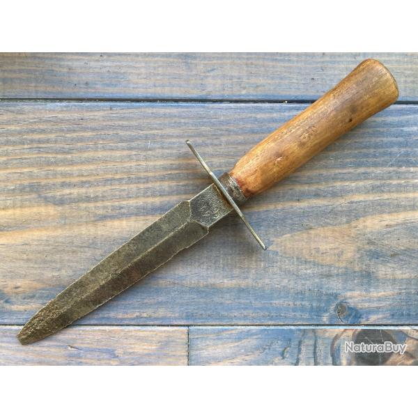 LE VENGEUR / MARQUAGE " 41 GONON" / POIGNARD TRANCHES WW1 COUTEAU ANCIEN