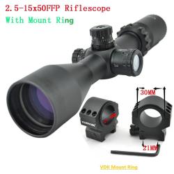 Visionking-Lunette de visée grand angle FFP, Mil-dot, tube 4.2 de 30mm -**21mm Low Ring