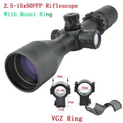 Visionking-Lunette de visée grand angle FFP, Mil-dot, tube 4.2 de 30mm -**11mm High Ring