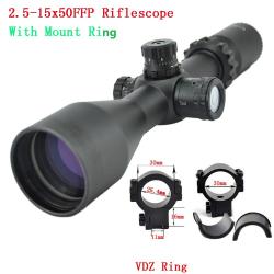 Visionking-Lunette de visée grand angle FFP, Mil-dot, tube 4.2 de 30mm -**11mm Low Ring