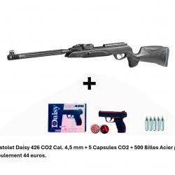 PACK COMBINÉ ! Carabine Gamo Speedster IGT 10X GEN2i C. 4,5 mm + PACK Pistolet  Daisy Powerline 426