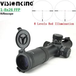 Visionking-Lunette de visée optique compacte 1-8x26 FFP, FMC 1/10 Mil -*with 21mm LIVRAISON GRATUITE