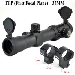 Visionking-Lunette de visée FFP 1-10x30, tube 35mm-**With 11mm ring