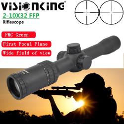 isionking 2-10x32 Lunette de visée grand angle FFP Illumination