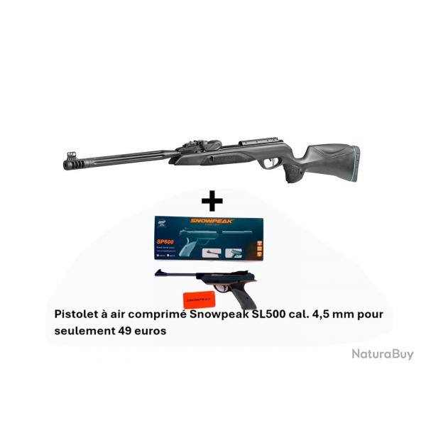PACK COMBIN ! Carabine Gamo Speedster IGT 10X GEN2i C. 4,5 mm + Pistolet SNOWPEAK SP500 Cal. 4,5 mm