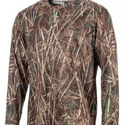 Tee-shirt manches longues camo roseaux TREELAND-M