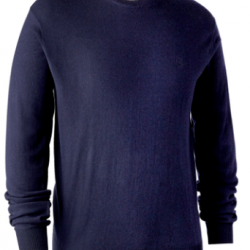 Pull en tricot col rond Kingston bleu DEERHUNTER-L
