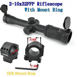 Visionking grand Angle 2-10x32 FFP lunette de visée éclairage compact Mil-Dot -**with 21mm Low Ring