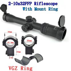 Visionking grand Angle 2-10x32 FFP lunette de visée éclairage compact Mil-Dot -**with 11mm High Ring