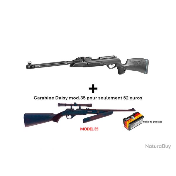 PACK COMBIN ! Carabine Speedster IGT 10X GEN2i C. 4,5 mm + Carabine  pompe Daisy 35- 4,5 mm + 4x20