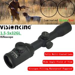 Visionking - lunette de visée grand Angle 1.5-5x32, étanche -**1.5-5X32GL Sight