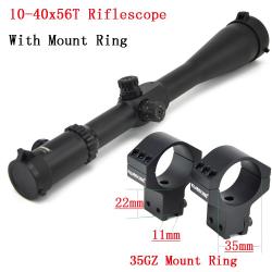 Visionking-Lunette de visée de chasse, 35mm 10-40x56T Sight -**With 11mm Ring