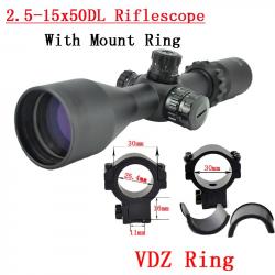 Visionking Long Eye Instituts 2.5-15x50, Lunette de html, Tube de 30mm -**With 11mm Low Ring