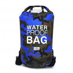 SAC À DOS ÉTANCHE 15L - DRY BAG - BLEU FONCÉ - LIVRAISON GRATUITE