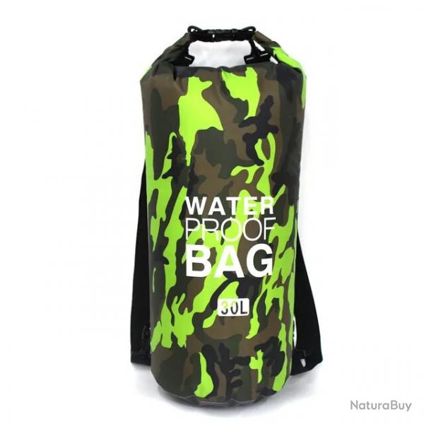 SAC  DOS TANCHE 30L - DRY BAG - VERT - LIVRAISON GRATUITE