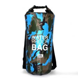 SAC À DOS ÉTANCHE 30L - DRY BAG - BLEU CLAIR - LIVRAISON GRATUITE