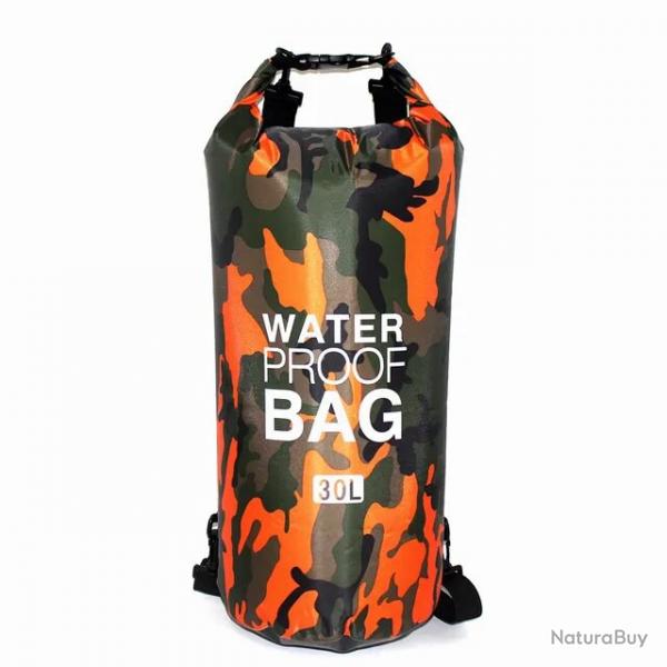 SAC  DOS TANCHE 30L - DRY BAG - ORANGE - LIVRAISON GRATUITE