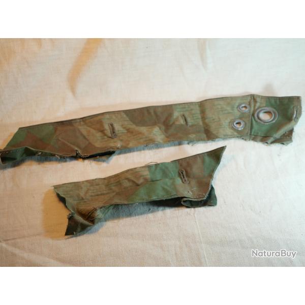 WEHRMACHT - ARME ALLEMANDE  Deux morceaux de Zeltbahn CAMO camouflage WH - CAB25ZEL002